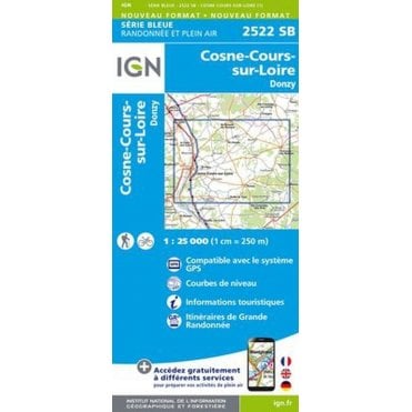 2522SB - Cosne / Cours-sur-Loire / Donzy map