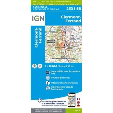 2531SB - Clermont-Ferrand map