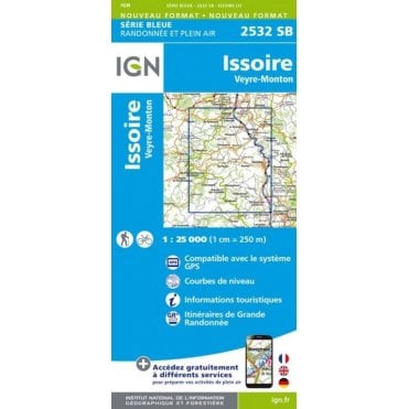 2532SB - Issoire / Veyre-Monton map