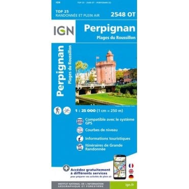 2548OT - Perpignan / Plages du Roussillon map