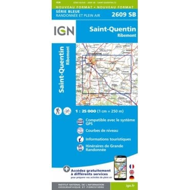2609SB - Saint-Quentin / Ribemont map