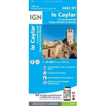 2642OT - Le Caylar / La Couvertoirade map