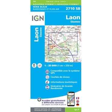 2710SB - Laon / Sissonne map