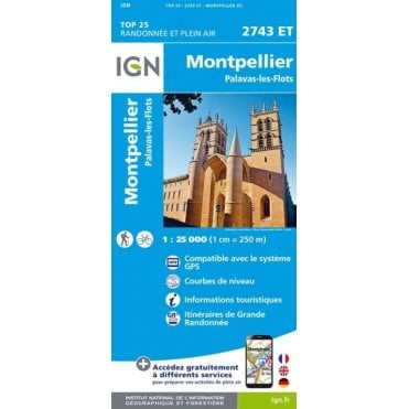 2743ET - Montpellier / Palavas-Les-Flots map