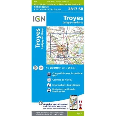 2817SB - Troyes / Lusigny-sur-Barse map