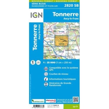 2820SB - Tonnerre / Ancy-le-Franc map