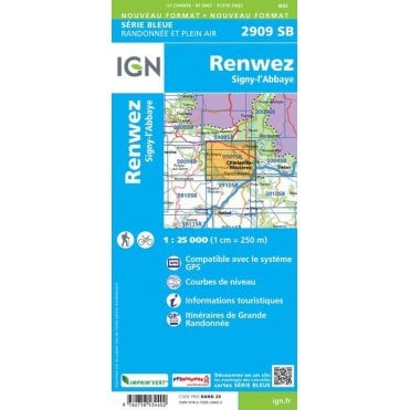 2909SB - Renwez-Signy / L'Abbaye map