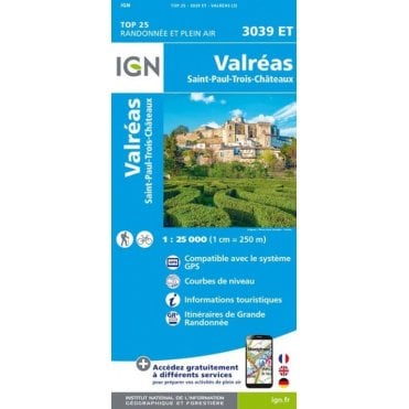 3039ET - Valréas / Saint-Paul-Trois-Châteaux map