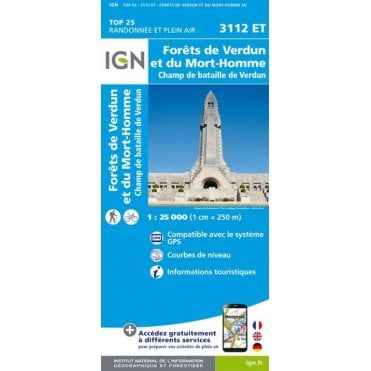 3112ET - Forêts de Verdun et du Mort-Homme map