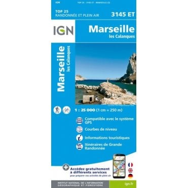 3145ET - Marseille / Les Calanques map