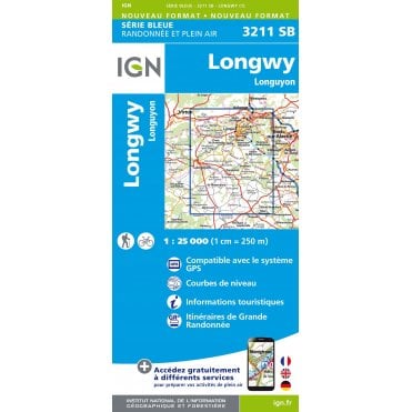 3211SB - Longwy / Longuyon map