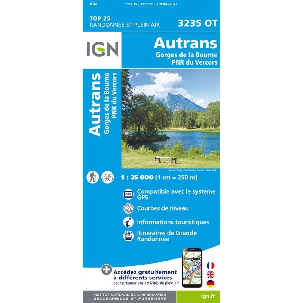 3235OT - Autrans-Gorges de la Bourne / PNR du Vercors map