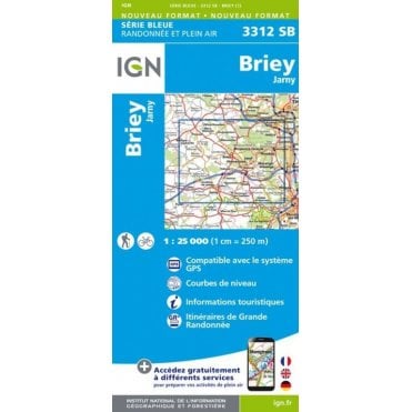 3312SB - Briey / Jarny map