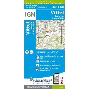 3318SB - Monthureux-sur-Saône / Voisey map