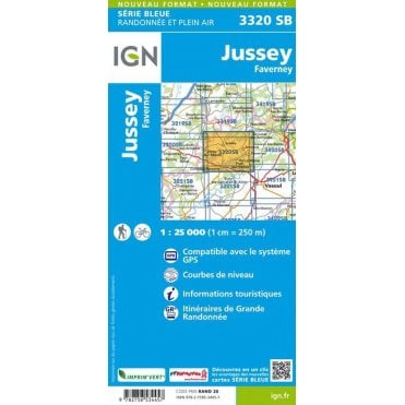 3320SB - Jussey / Faverney map