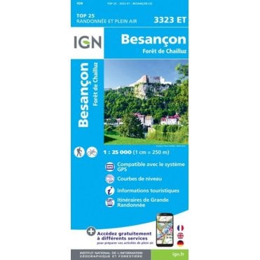 3323ET - Besançon / Forêt de Chailluz map
