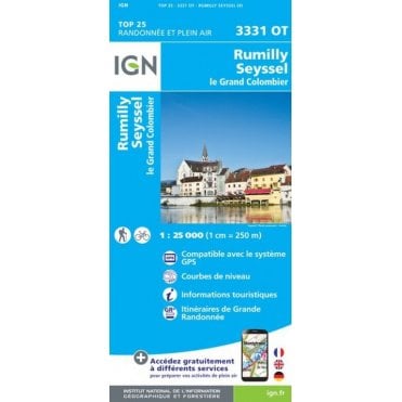 3331OT - Rumilly / Seyssel / le grand Colombier map