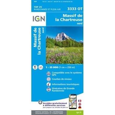 3333OT - Massif de la Chartreuse Nord map