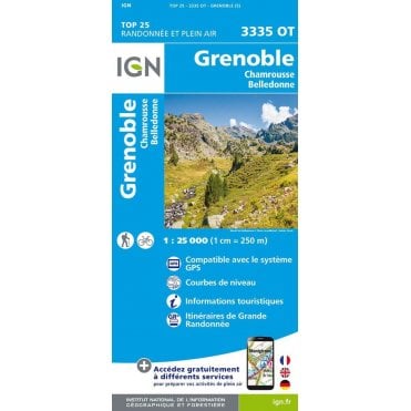 3335OT - Grenoble - Chamrousse - Belledonne map