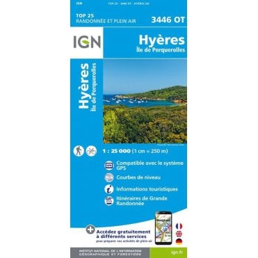 3446OT - Hyères / Ile de Porquerolles map