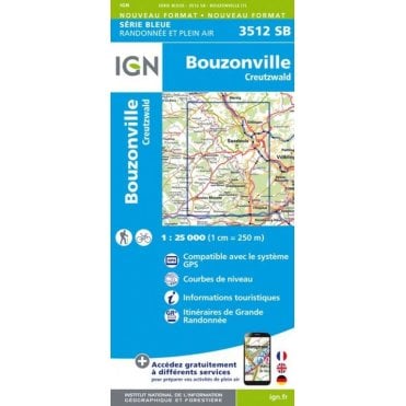 3512SB - Bouzonville / Creutzwald map