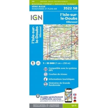 3522SB - l'isle-sur-le-Doubs / Villersexel map