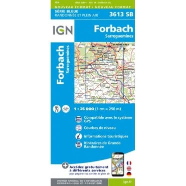 3613SB - Forbach / Sarreguemines map