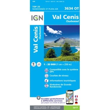 3634OT - Val Cenis / Charbonnel map