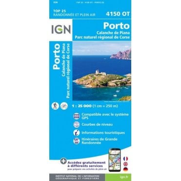 4150OT - Porto / Calanche de Piana / PNR de Corse map