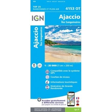 4153OT - Ajaccio / Iles Sanguinaires map