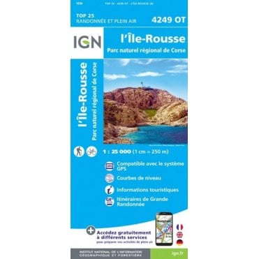 4249OT - L'Ile Rousse / PNR de Corse map