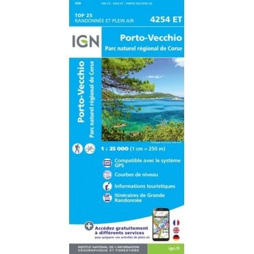 4254ET - Porto-Vecchio / PNR de Corse map