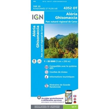 4352OT - Aléria / Ghisonaccia / PNR de Corse map