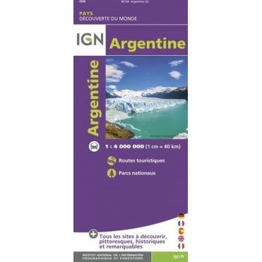 Argentina - IGN Road and tourist map 85128