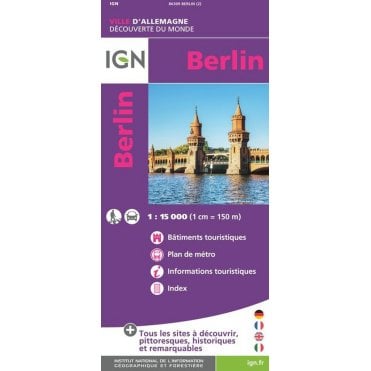 Berlin - IGN Street and tourist map 86309
