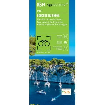Bouches-du-Rhône / Marseille Aix-en-Provence - IGN TOP100 map D13