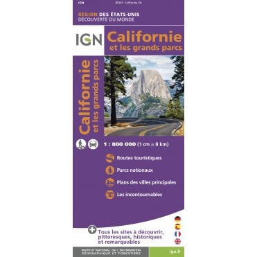California State - IGN Road and tourist map 85201