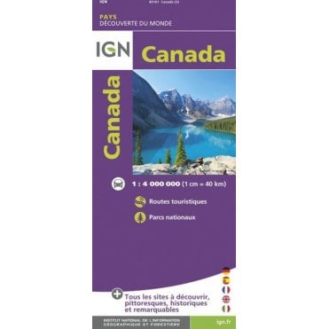 Canada - IGN Road and tourist map 85101