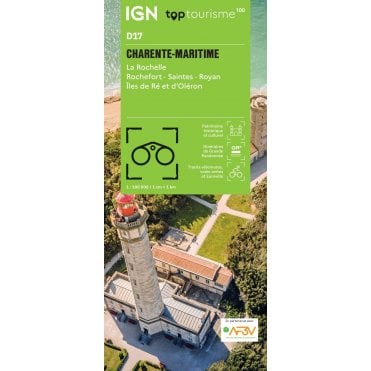 Charente-Maritime - La Rochelle  Rochefort Saintes - IGN TOP100 map D17