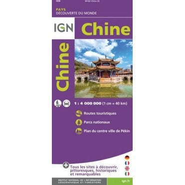 China - IGN Road and tourist map 85102