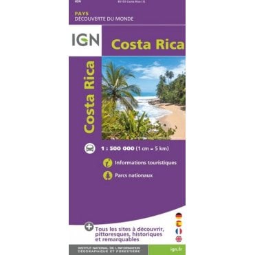 Costa Rica - IGN Road and tourist map 85133