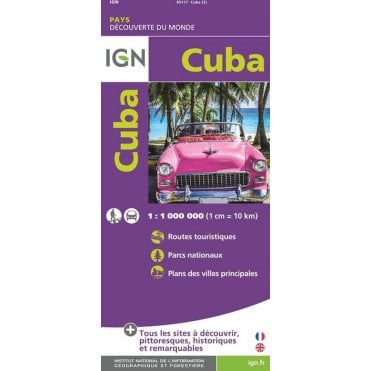 Cuba - IGN Road and tourist map 85117