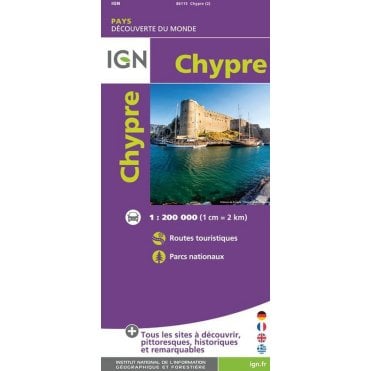 Cyprus - IGN Road and tourist map 86115