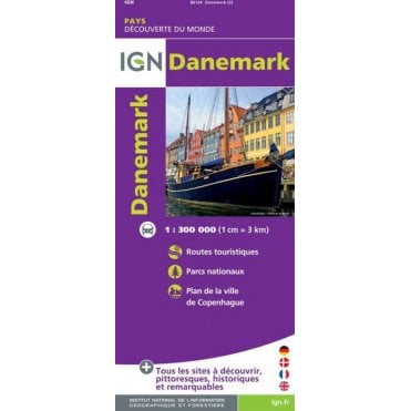 Denmark - IGN Road and tourist map 86124