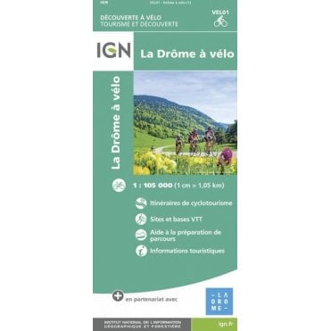 Drôme by bike map