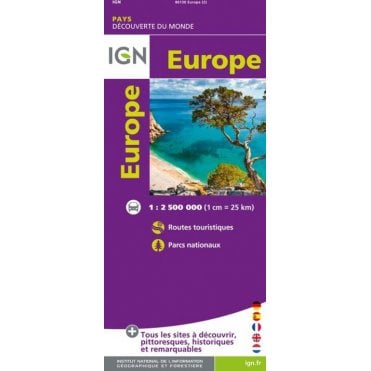Europe - IGN Road and tourist map 86130