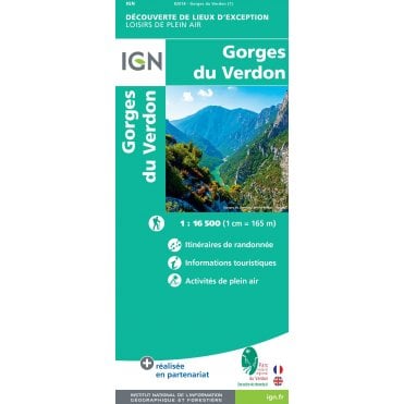 Gorges du Verdon - IGN map 82018