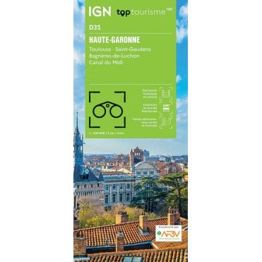 Haute-Garonne / Toulouse St-Gaudens Bagnères-de-Luchon - IGN TOP100 map D31