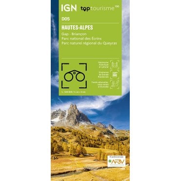 Hautes-Alpes / Gap Briançon PN Ecrins PNR Queyras - IGN TOP100 map D05