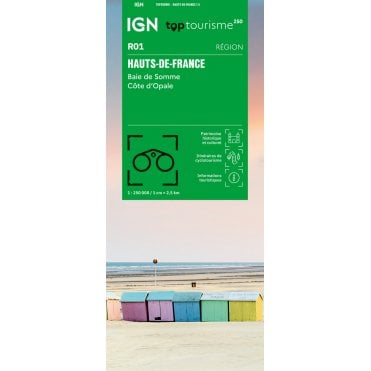 Hauts-de-France, Baie de Somme, Côte d'Opale - IGN regional road map R01